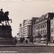 Bucuresti-Bulevardul Regina Elisabeta,statuia Mihai Viteazul, tramvai