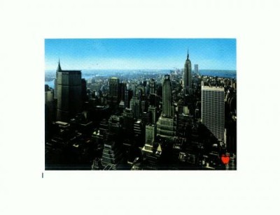CP129-77 Panorama of the New York Skyline -circulata 1980 foto