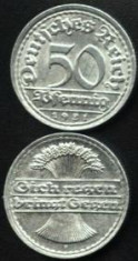 Germania 50 Pfennig 1921 F XF/a.UNC foto