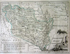 * Harta Reilly Moldova - Sud 1789 - autentica foto