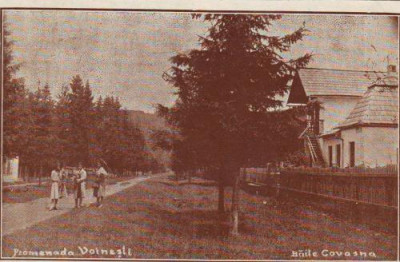 Baile Covasna, Promenada Voinesti circulat 1930 foto