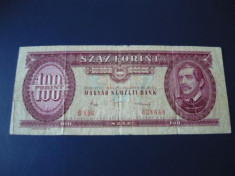 Bancnota Ungaria 100 forint foto