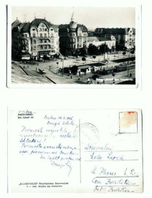 CP107-02 -Nagyvarad (Oradea) -tipar 1944 -circulata 1946 foto