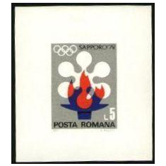 Romania 1971 - J.O. DE IARNA SAPPORO 1972, colita nestampilata, D24