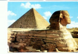 CP23- Egypt -The Great Sphinx and Cheops Pyramid -Giza(1980)