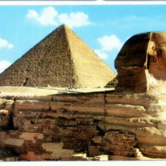 CP23- Egypt -The Great Sphinx and Cheops Pyramid -Giza(1980)