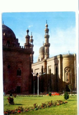 CP46-Egypt -Cairo - The Sultan Hassan and El Riffai Mosques foto