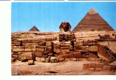 CP12-Egypt - Giza, The Great Sphinx (scrisa dar necirculata) foto