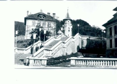 CP66-47-Piatra Neamt-Scarile spre turnul lui Stefan cel Mare-RPR foto
