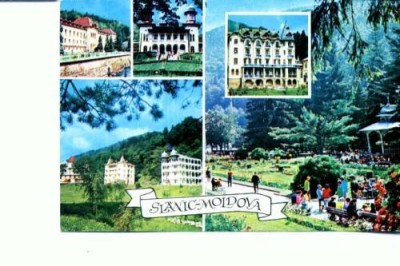 CP104-46 -Slanic-Moldova -circulata 1977 foto