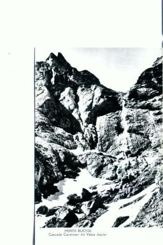 CP103-37 -Muntii Bucegi -Cascada Caraiman din Valea Jepilor