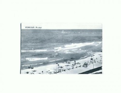 CP116-07 -Eforie Sud -Pe plaja -RPR -circulata 1964 foto