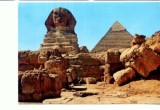 CP04-Egypt- Giza- The great Sphinx and Khefreh pyramid