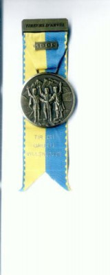 Medalie de tir-30-TIR DU GRUTLI -VILLENEUVE 1992-TIREURS D&amp;#039;ARVEL foto