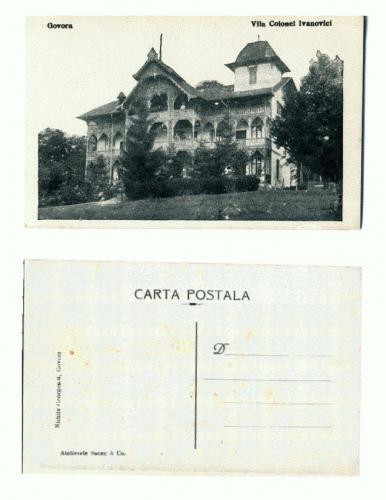 CP122-98 Govora -Vila Colonel Ivanovici -antebelica -necirculata