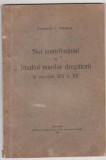 C.Giurescu -Noi contributiuni la studiul marilor dregatorii/1925