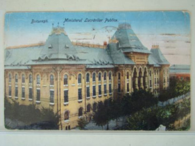 BUCURESTI - Ministerul Lucrarilor Publice 1924 foto