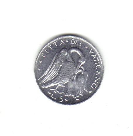bnk mnd Vatican 5 lire 1973 unc