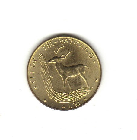 bnk mnd Vatican 20 lire 1973 unc bnk mnd Vatican 20 lire 1973 unc