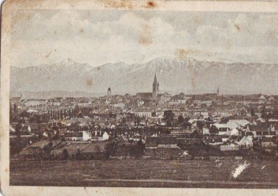 B51 Sibiu Vedere Generala circulat 1931 foto