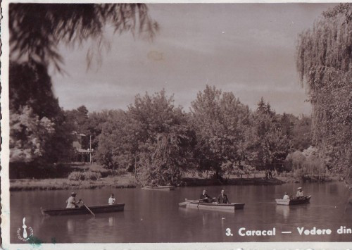 B144 Carcacal Parcul circulat 1939 foto animat barci pe lac