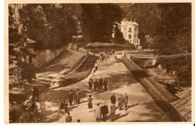 R1377 Slanic Moldova circulat supratipar 1952 foto