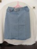 Fusta blugi, Forma A, Midi, Bumbac