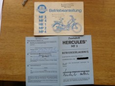 Talon de Moped = HERCULES MF3 = cu carte tehnica foto