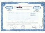 01 Certificat actiuni SUA - perforat -pentru colectionari