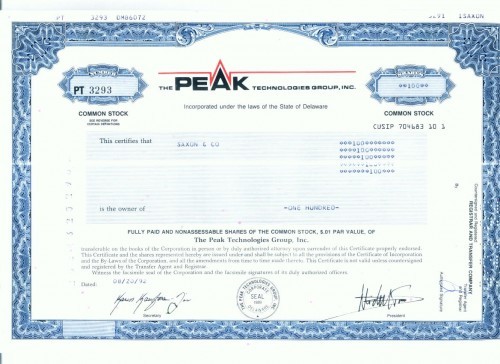 01 Certificat actiuni SUA - perforat -pentru colectionari 01 Certificat actiuni SUA - perforat -pentru colectionari