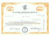 16 Certificat actiuni SUA - perforat -pentru colectionari