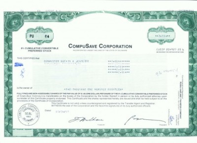 21 Certificat actiuni SUA - perforat -pentru colectionari foto