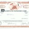 33 Certificat actiuni SUA - perforat -pentru colectionari