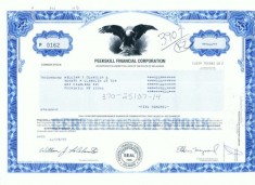 37 Certificat actiuni SUA - perforat -pentru colectionari
