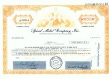 77 Certificat actiuni SUA - perforat -pentru colectionari