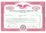 81 Certificat actiuni SUA - perforat -pentru colectionari