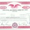 85 Certificat actiuni SUA - perforat -pentru colectionari