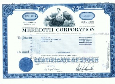 96 Certificat actiuni SUA - perforat -pentru colectionari foto