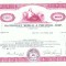 104Certificat actiuni SUA -perforat -pentru colectionari+fiscale