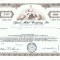 111 Certificat actiuni SUA - perforat -pentru colectionari
