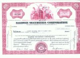 135 Certificat actiuni SUA - perforat -pentru colectionari