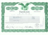 137 Certificat actiuni SUA - perforat -pentru colectionari