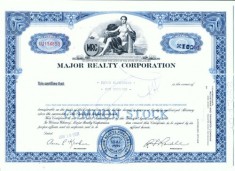 170 Certificat actiuni SUA - perforat -pentru colectionari