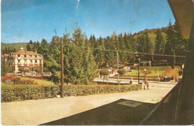 YR01992 romania mures sovata statiune vedere partiala vile circulat 1965 foto