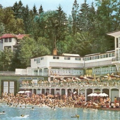 YR01993 romania mures sovata statiune strand lac sarat restaurant circulat 1963