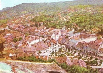 R1817 Sighisoara Vedere Generala circulat 1966 RPR foto