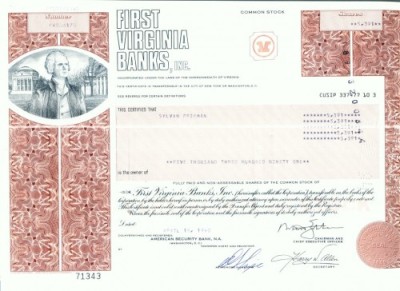 177 Certificat actiuni SUA - perforat -pentru colectionari foto