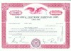181 Certificat actiuni SUA - perforat -pentru colectionari