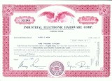 181 Certificat actiuni SUA - perforat -pentru colectionari