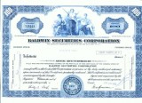 190 Certificat actiuni SUA - perforat -pentru colectionari